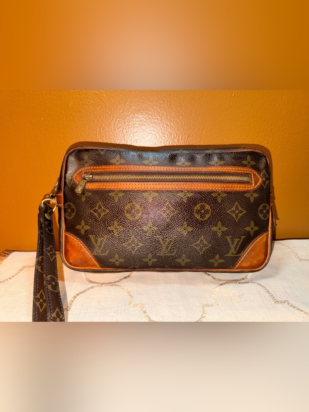 Louis Vuitton Monogram Canvas Marly Dragonne Clutch